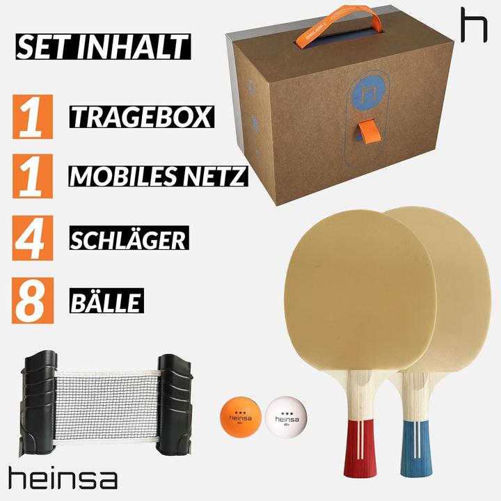 Actual product image Heinsa Table tennis bat set