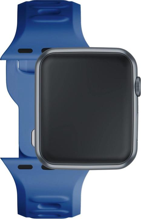 Produktbild 3MK Silicone Watch Strap Niebieski/Blue dla Apple Watch 42/44/45/49mm (Silikon, Edelstahl, 3, 4, 9, Ultra)