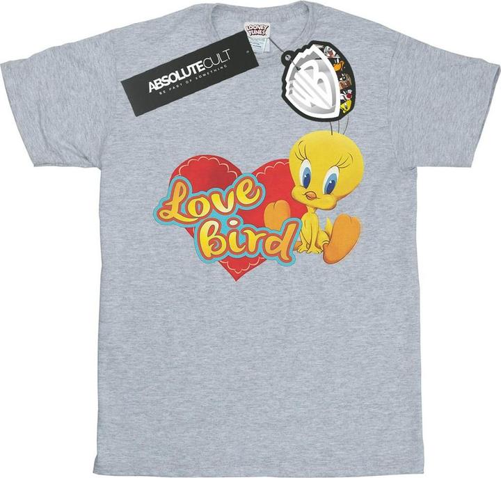 Actual product image Looney Tunes Womens/Ladies Tweety Pie Valentine's Day Love Bird Cotton Boyfriend T-Shirt (XXL)