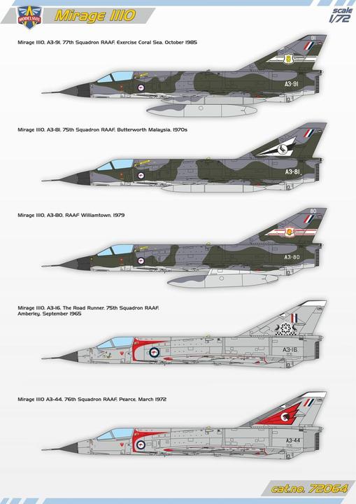 Actual product image Modelsvit Mirage IIIO all-weather fighter-bomber (Royal Australian A.F.)