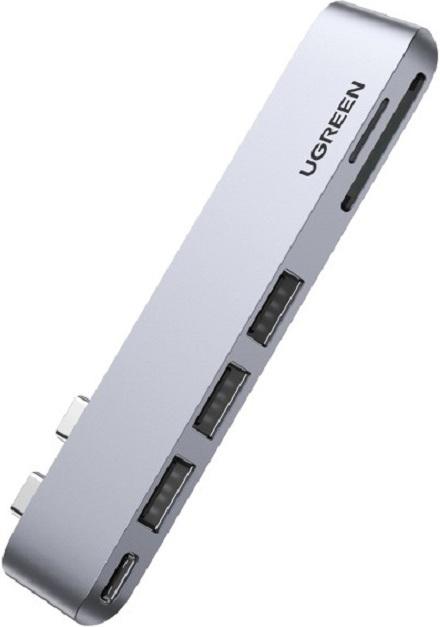 Actual product image Ugreen 6-in-2 (USB-C, 6 Ports)