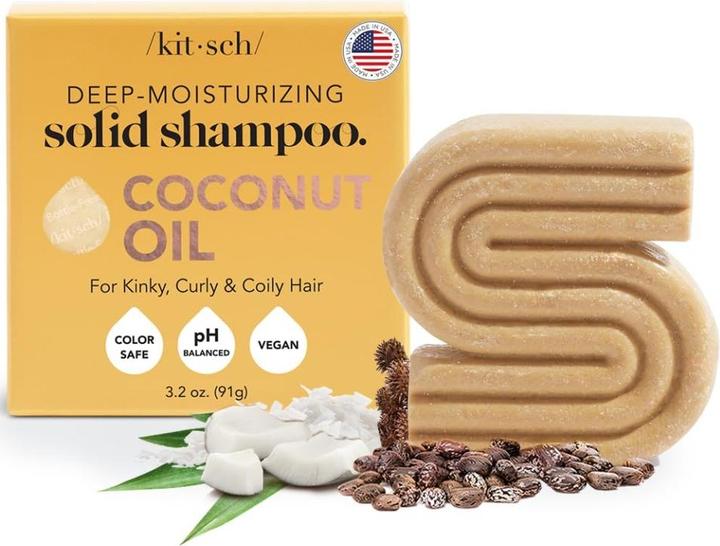 Actual product image Kitsch Solid bar with coconut oil (Solid shampoo)