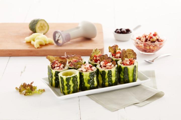 Image du produit Lékué Coupe-légumes Veggie Cup Blanc/Violet
