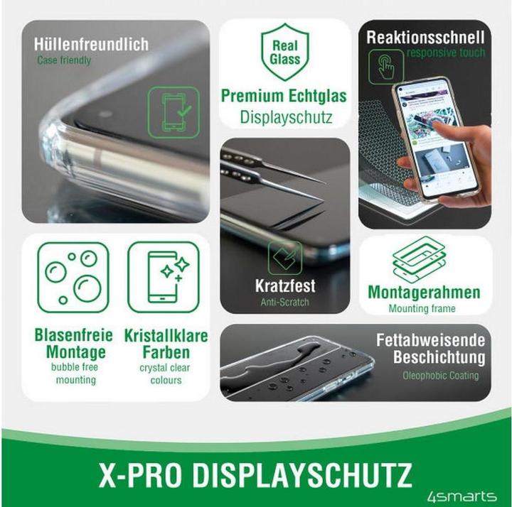 Produktbild 4smarts Second Glass X-Pro (1 Stück, Apple iPhone 13)