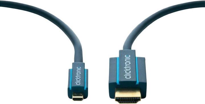 Actual product image clicktronic micro HDMI (Typ D) — HDMI (Typ A) (2 m, HDMI)