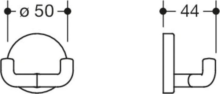 Actual product image Hewi Coat hook 477