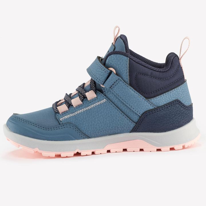 Image du produit Quechua Chaussures de randonnée enfants taille 28-34 mi-hautes à scratch - NH500 bleu (33)