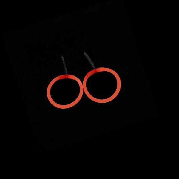 Actual product image Knicklichter 1 pair of Creoles ORANGE reusable