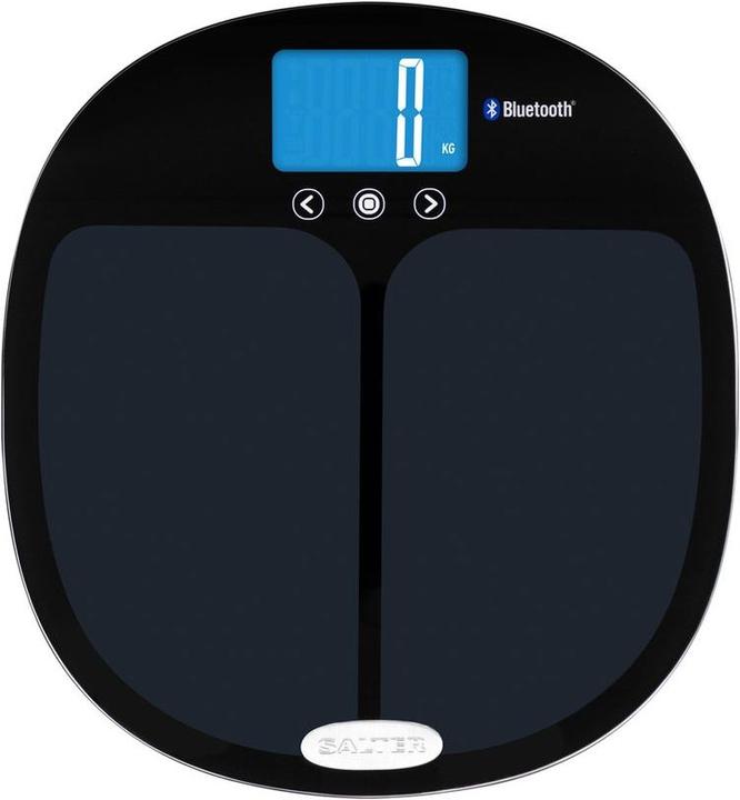 Salter 9192 BK3R Curve Bluetooth Smart Analyser Bilancia da bagno nera (180 kg)