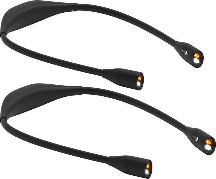 Lunartec 2er-Set LED-Leseleuchte zum Umhängen (31 cm)