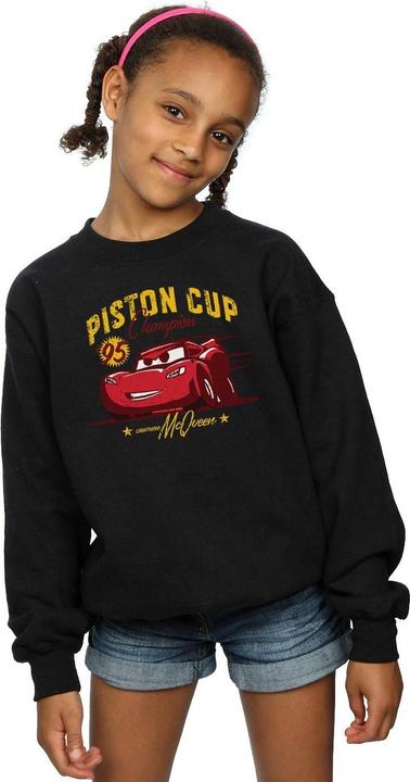 Actual product image Disney Girls Cars Piston Cup Champion Sweatshirt (140, 146)