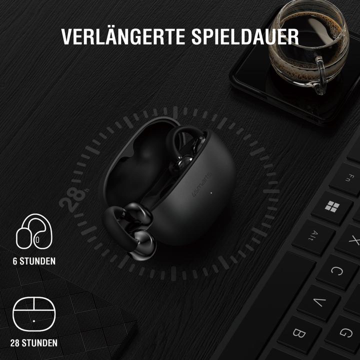 Actual product image 4smarts Open-Ear-Kopfhörer SkyBuds Clip Grau, Detailfarbe: Grau (NC, 28 h, Wireless)