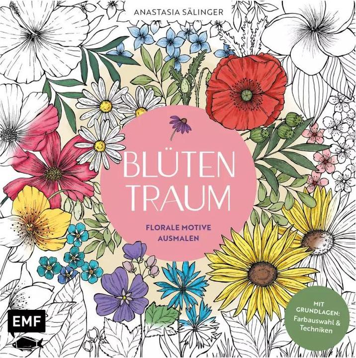 Produktbild Ausmalbuch - Florale Motive