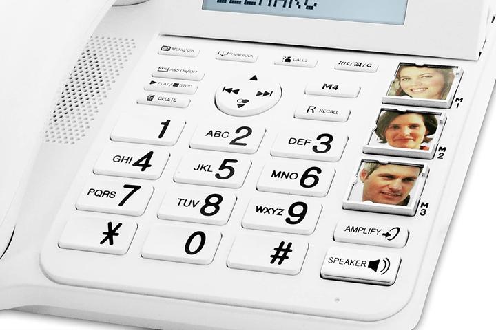 Actual product image Geemarc AMPLIDECT COMBI-PHOTO 295 Corded telephone for senior citizens Answering machine, photo keys