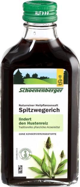Actual product image Schönenberger Ribwort natural medicinal plant juice, 200 ml solution
