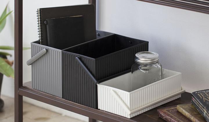 Actual product image Hachiman Omnioffre Basket M (W: D: ) (13 x 25 x 8 cm, 14 x 25 x 15 cm, 27 x 25 x 13 cm)