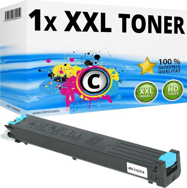 Actual product image Druckfuxx 1x XXL Toner für Sharp MX 2301N MX 2600N MX 3100N MX 4100 MX-31GTCA Ko