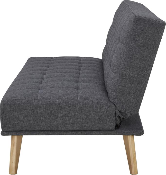 Produktbild En.Casa Schlafsofa Pukkila 180x86x81 cm Textil Dunkelgrau (3-Sitzer)