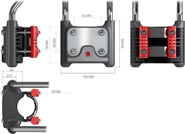 Produktbild OK Baby Zusatzhalterung zu Sirius/Ergon/10+/Body Guard
