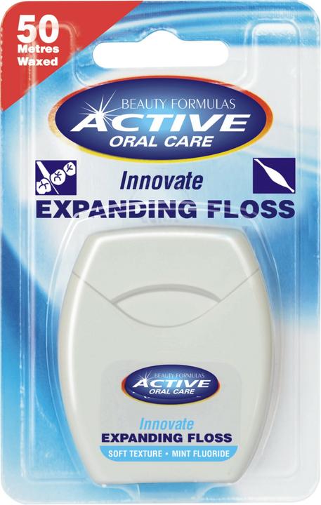 Beauty Formulas Active Oral Care - Expanding Floss Dental Mint Swell Made Of Fluorine 50 (50 m)
