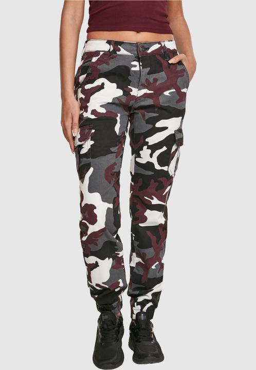 Actual product image Urban Classics Ladies High Waist Camo Cargo Pants (26)