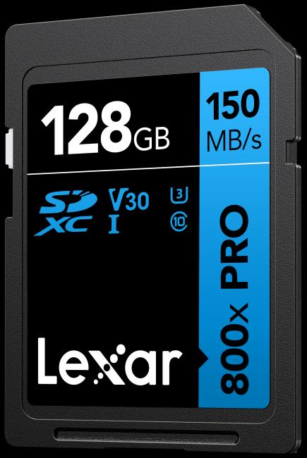 Produktbild Lexar MEMORY SDXC 128GB UHS-I/LSD0800P128G-BNNNG (128 GB, SDXC, U3, UHS-I)