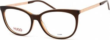 Image du produit Hugo Boss Hugo Femmes Lentille claire Marron Acétate Cat Eye Lunettes monture HG 1082 009Q 00