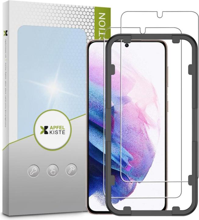 Immagine prodotto Apfelkiste - Panzer Glas Displayschutzfolie mit Montagerahmen (2er Set) (2 Pezzo/i, Samsung Galaxy S20 FE, Samsung Galaxy S20 FE 5G)