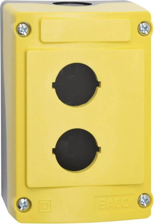 Baco BALBX0200J Leergehäuse 2 Einbaustellen (L x B x H) 107 x 74 x 47.9 mm Gelb