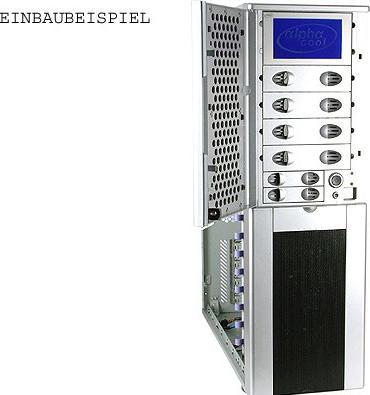 Produktbild Alphacool LCD-Display 240x128 Pixel Blau neg. silber