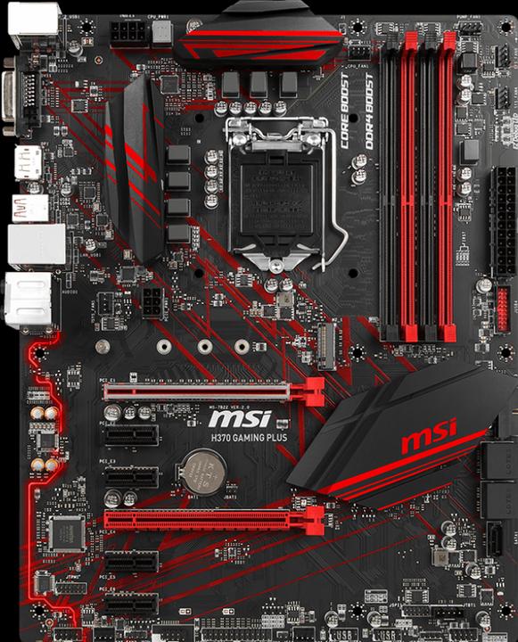 Produktbild MSI H370 Gaming Plus (LGA 1151, Intel H370, ATX)