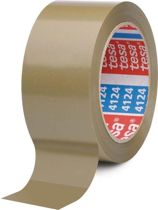 Actual product image tesa tesapack ULTRA STRONG Parcel Tape - PVC packing tape for tight packing and secure bundling (50 mm)