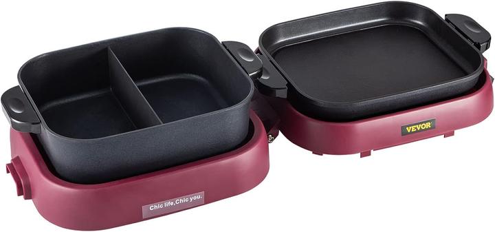 Image du produit Vevor 2 en 1 Hot Pot électrique 1300W Grill 800W