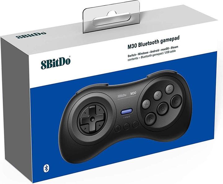 Actual product image 8bitdo M30 Bluetooth Wireless Pad (Android, Windows, Switch, Raspberry Pi 3, Linux)
