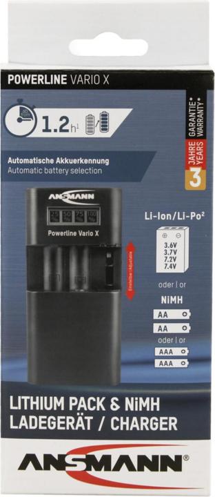 Produktbild Ansmann Powerline Vario X (1 Stk., AA, AAA, Ladegerät ohne Akku)