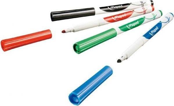 Actual product image Maped Whiteboard Markers (Red, Black, Blue, Green, 1.50 mm, 4 x)