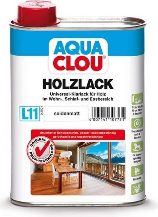 Produktbild Clou Aqua Holzlack L11 (Farblos, 0.75 l)