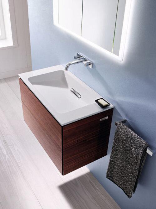 Produktbild Geberit One Waschtisch schwebendes Design, ohne Hahnloch, mit Überlauf, 1200x400mm, 500392 (400 mm, 1200 mm)