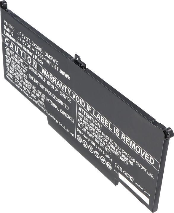 Immagine prodotto AccuCell Akku Dell Latitude 12 7000, 7480, E7480, 0F3YGTY, 0MYJ96, MYJ96 (3 Celle, 7500 mAh)