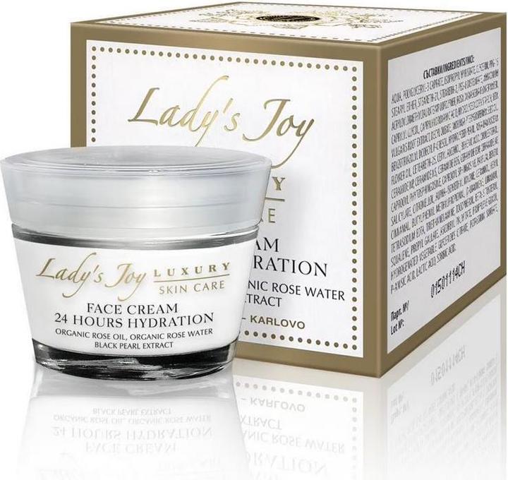 Produktbild Bulgarian Rose Lady's Joy Luxury 24h Face Cream 50ml mit Bio-Rosenöl und Bio-Rosenwasser (50 ml, 24h Creme)