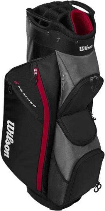 Immagine prodotto Wilson - Feather Cartbag – Black/Red/Grey