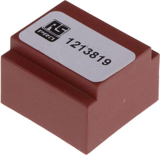 Produktbild Rs Pro Printtrafo, Trafo 230V ac / 1 x 6V ac 0.35VA 1 Ausg. 22mm x 23mm x 15mm 25g Leiterplattenmont
