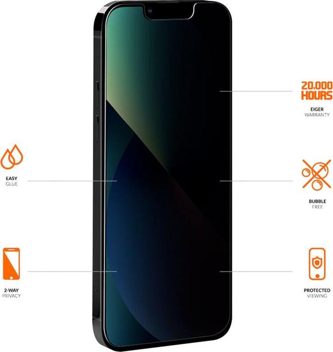 Image du produit Eiger Mountain Glass Black (1 pièce(s), Apple iPhone 13 Pro Max, Apple iPhone 14 Plus)