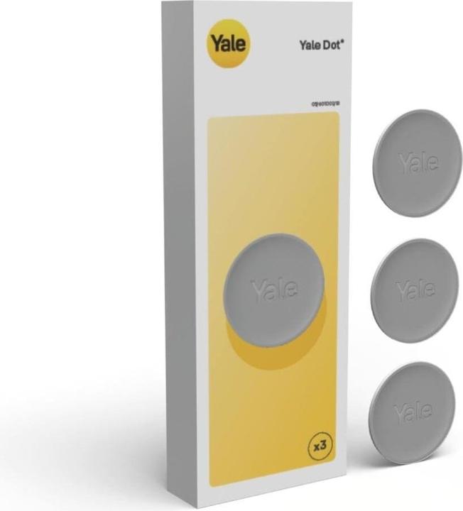Actual product image Yale Dot door lock, 3-pack, white (Bluetooth)