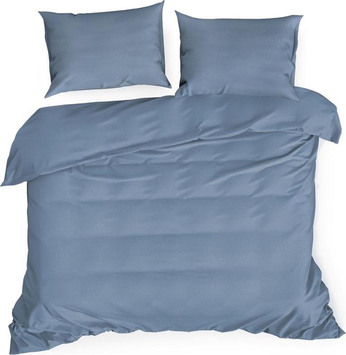 Image du produit Eurofirany EUROFIRANA NOVA Parure de lit en satin de coton de haute qualité, uni, 220 x 200 cm (Set de linge de lit, 220 x 200 cm)
