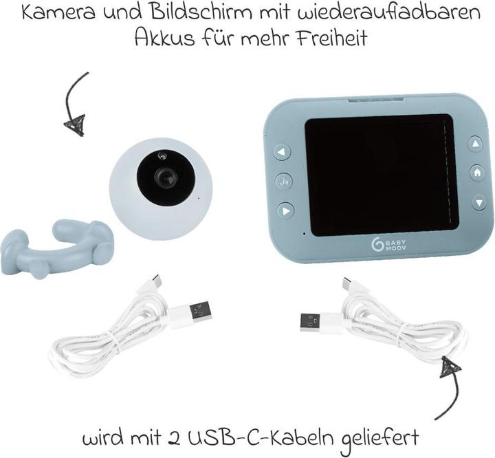 Produktbild Babymoov Babyphone mit Kamera Yoo-Roll (Babyphone mit Kamera, 300 m)
