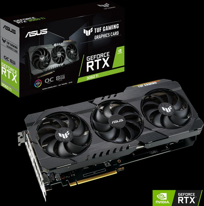Actual product image ASUS GeForce TUF RTX 3060 Ti O8G-GAMING (8 GB)