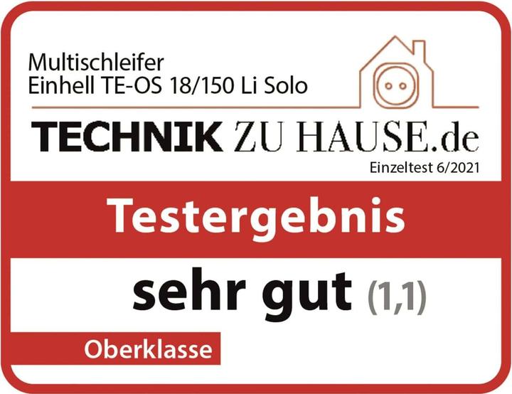 Nutritional values and ingredients Einhell TE-OS 18/150 Li Solo (Multi sanders)