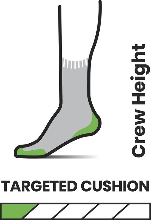 Actual product image Smartwool Hike Targeted Cushion Eagle Crew Socks (38 - 41)