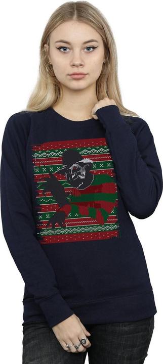 Actual product image Absolute Cult Womens/Ladies Christmas Fair Isle Sweatshirt (L)